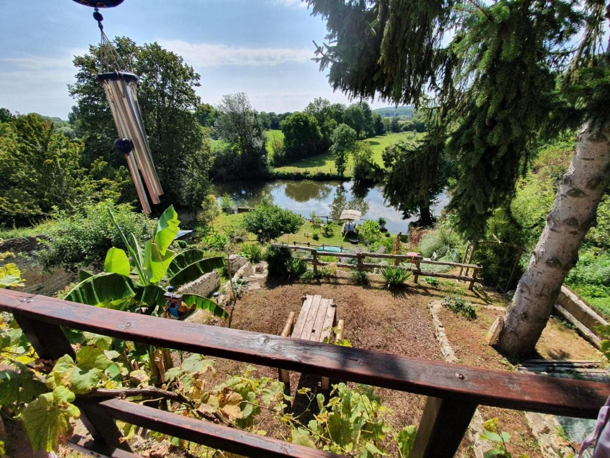 Le Cottage Belmontais, Maison Individuelle, Vue Panoramique Sur La Riviere Beaumont-sur-Sarthe Bagian luar foto